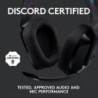 Casque de jeu sans fil Logitech G535 Lightspeed - Casque supra-auriculaire léger, micro rabattable pour couper le son, stéréo, c