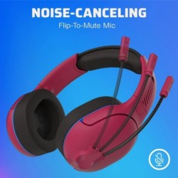 Casque de jeu stéréo sans fil PDP AIRLITE PRO avec microphone antibruit : compatible avec console PS5/PS4/PS3/PC, casque léger e