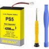 Batterie de contrôleur PS5, batterie de remplacement Li-ion haute capacité 4200 mAh LIP1708 pour contrôleur PlayStation 5 CFI-ZC