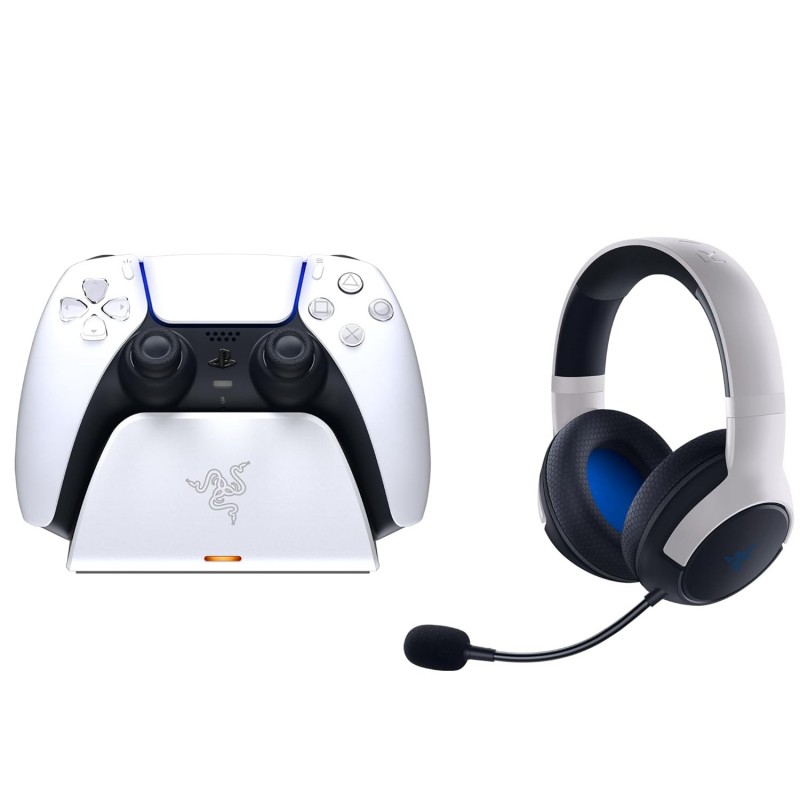 Pack Razer Legendary Duo pour PlayStation 5 : casque sans fil Kaira et support de charge rapide pour PS5 - (manette vendue sépar