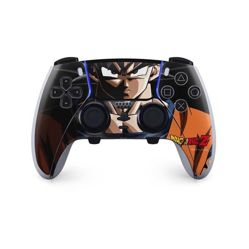 Skinit Decal Gaming Skin Compatible avec le contrôleur PS5 DualSense Edge Pro - Design de portrait Dragon Ball Z Goku sous licen