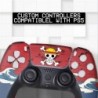 Manette PS-5 sans fil personnalisée One Piece compatible avec la console Play-Station 5 par BCB Controllers | Fièrement personna