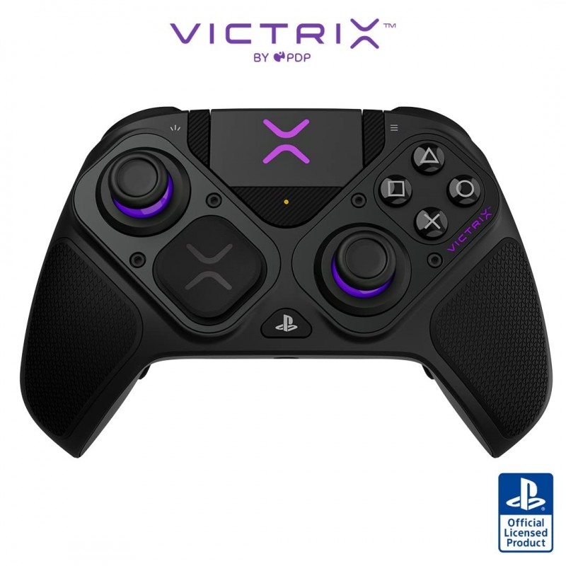 Manette de jeu sans fil PDP Victrix Pro BFG pour Playstation 5 / PS5 - Alimentation filaire ou sans fil, boutons arrière mappabl