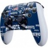 Skinit Decal Gaming Skin Compatible avec le contrôleur PS5 DualSense Edge Pro - Design NFL New England Patriots Blast sous licen