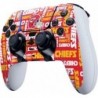 Skinit Decal Gaming Skin Compatible avec le contrôleur PS5 DualSense Edge Pro - Design Red Blast sous licence officielle NFL Kan