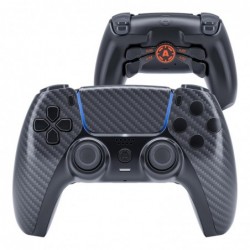 AimControllers Custom PRO Controller compatible avec la console PS5 et PC | Manette de jeu sans fil sur mesure avec 4 palettes a