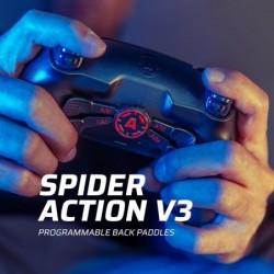 AimControllers compatibles avec la console PS5 et PC | Manette de jeu sans fil sur mesure avec 4 palettes arrière remappables | 