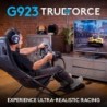 Volant et pédales de course Logitech G923 pour PS 5, PS4 et PC avec retour de force TRUEFORCE jusqu'à 1 000 Hz, pédale réactive,