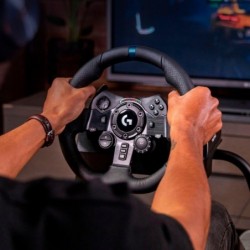 Volant de course et pédales Logitech G923 pour PS5, PS4 et PC - Noir (renouvelé)