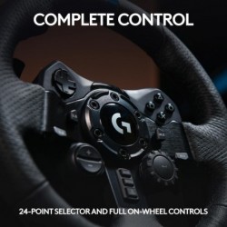 Volant et pédales de course Logitech G923, retour de force TRUEFORCE jusqu'à 1000 Hz, conception de conduite réactive, contrôle 