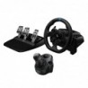 Ensemble volant et pédales de course Logitech G923 + levier de vitesse Driving Force - Cuir véritable, pour PS5, PS4, PC, Mac - 