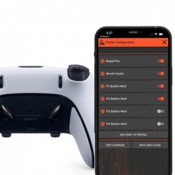 Contrôleur personnalisé MODDEDZONE EDGE Smart Anti Recoil Rapid Fire compatible avec PS5 et PC | Améliorez les performances et d