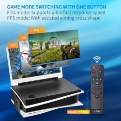 Moniteur de jeu portable G-STORY 15,6 pouces IPS 4k 60 Hz intégré à PS5 (non inclus) 3840 × 2160 avec 2 ports HDMI, FreeSync, 2 