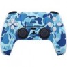 Skinit Decal Gaming Skin Compatible avec la manette PS5 - Motif camouflage bleu clair