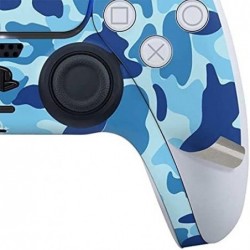 Skinit Decal Gaming Skin Compatible avec la manette PS5 - Motif camouflage bleu clair