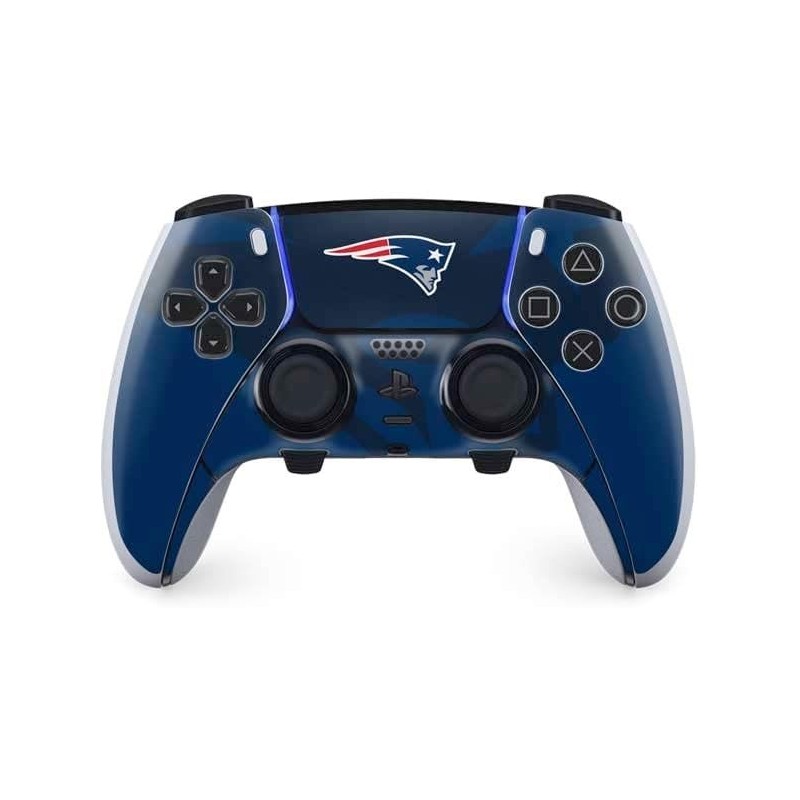 Skinit Gaming Decal Skin compatible avec le contrôleur PS5 DualSense Edge Pro - Design double vision des New England Patriots so