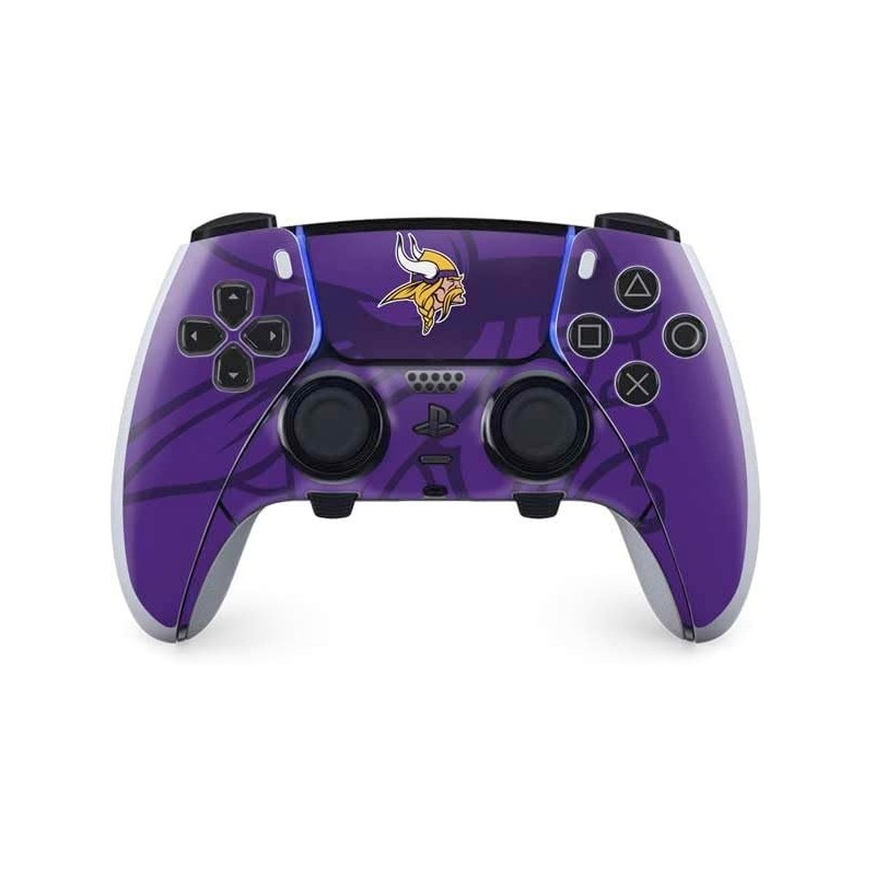 Skinit Decal Gaming Skin Compatible avec le contrôleur PS5 DualSense Edge Pro - Design double vision sous licence officielle NFL