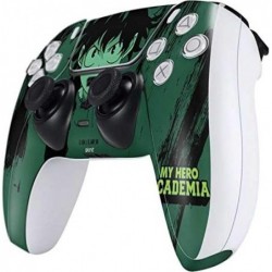 Skinit Decal Gaming Skin Compatible avec le contrôleur PS5 - Design My Hero Academia Deku sous licence officielle