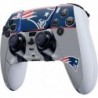 Skinit Decal Gaming Skin Compatible avec le contrôleur PS5 DualSense Edge Pro - Design de bloc de zone des New England Patriots 