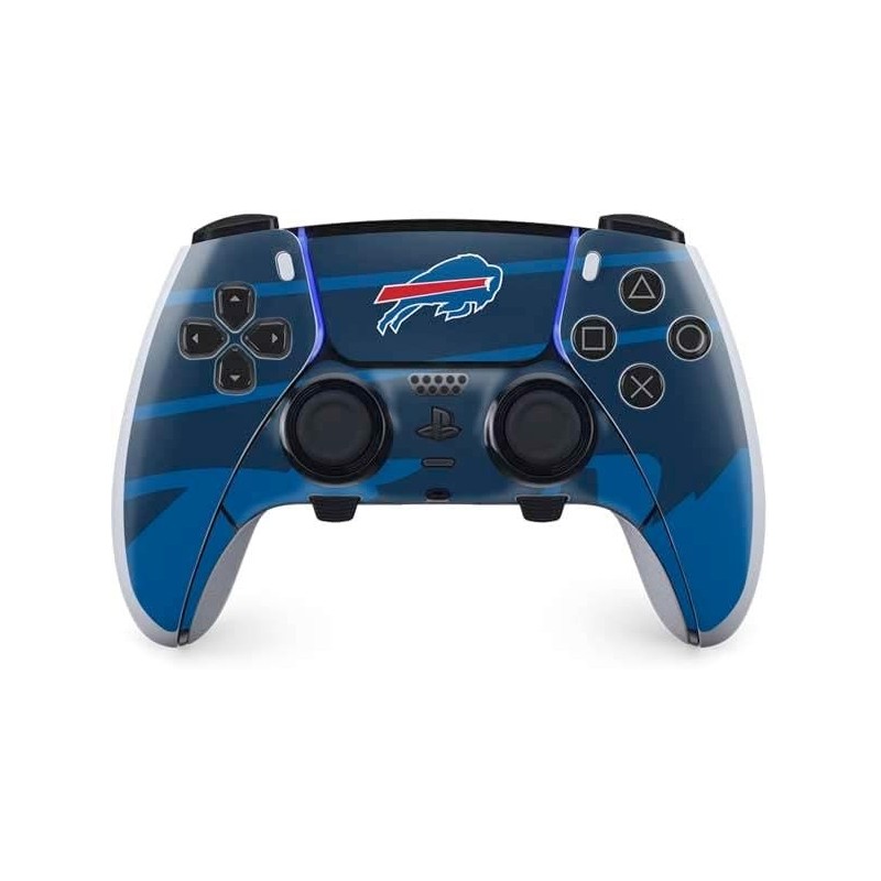 Skinit Gaming Decal Skin compatible avec le contrôleur PS5 DualSense Edge Pro - Design double vision des Buffalo Bills de la NFL