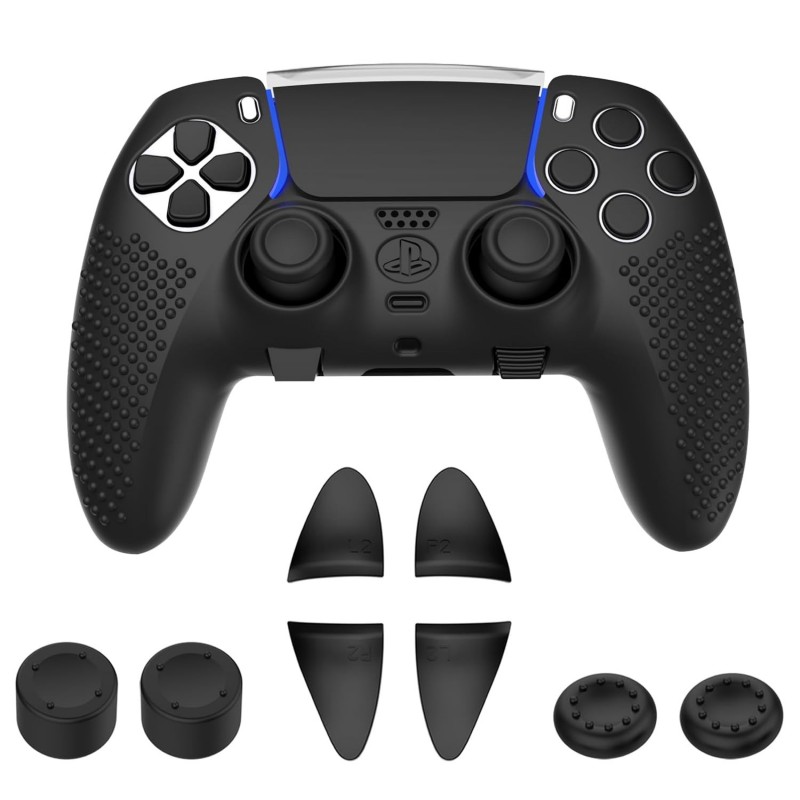 Housse antidérapante KOEBSHPE pour manette PS5 DualSense Edge, accessoires pour PS5 DualSense comprenant une housse pour DualSen